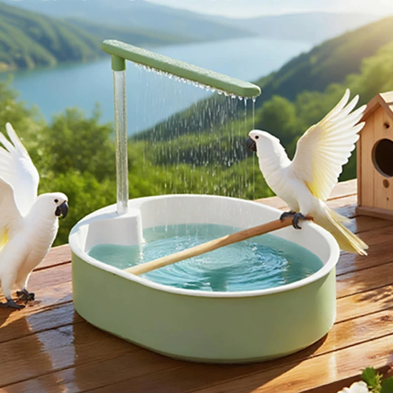 Pet Supplies Plus - Parrot Automatic Bird Bath Tub Shower
