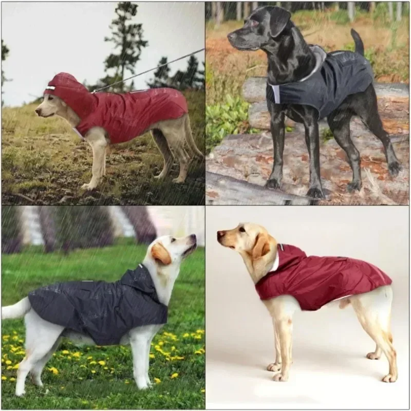 Medium Large Dogs Waterproof H - Dog Raincoat ulasan dan harga