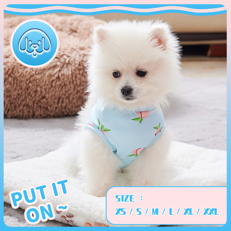 Pink Peach Pattern Vest for Pe - Pet Supplies York ulasan dan harga