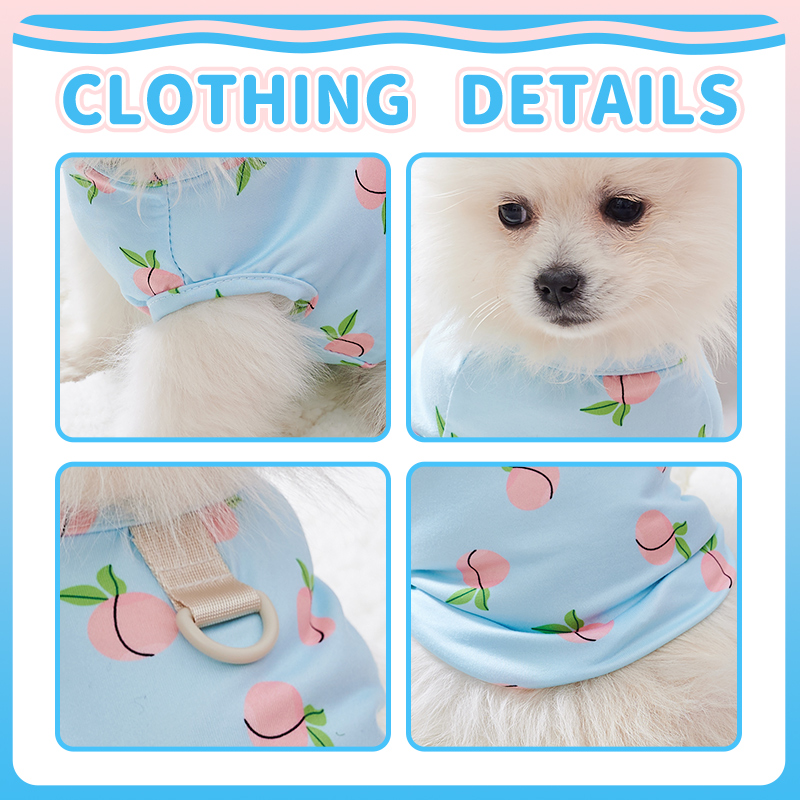 Pink Peach Pattern Vest for Pe - Pet Supplies York ulasan dan harga
