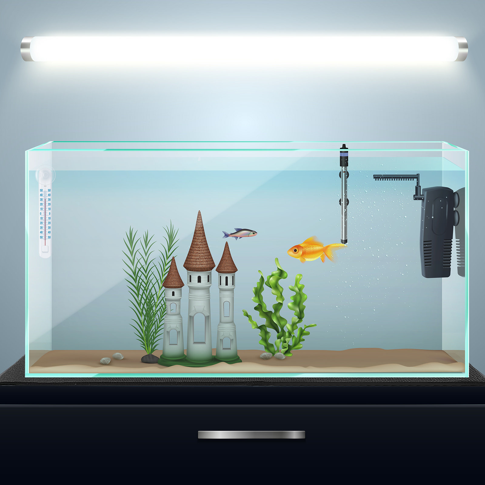 Premium Thick Aquarium Pad Fis - Cat Litter Mat ulasan dan harga