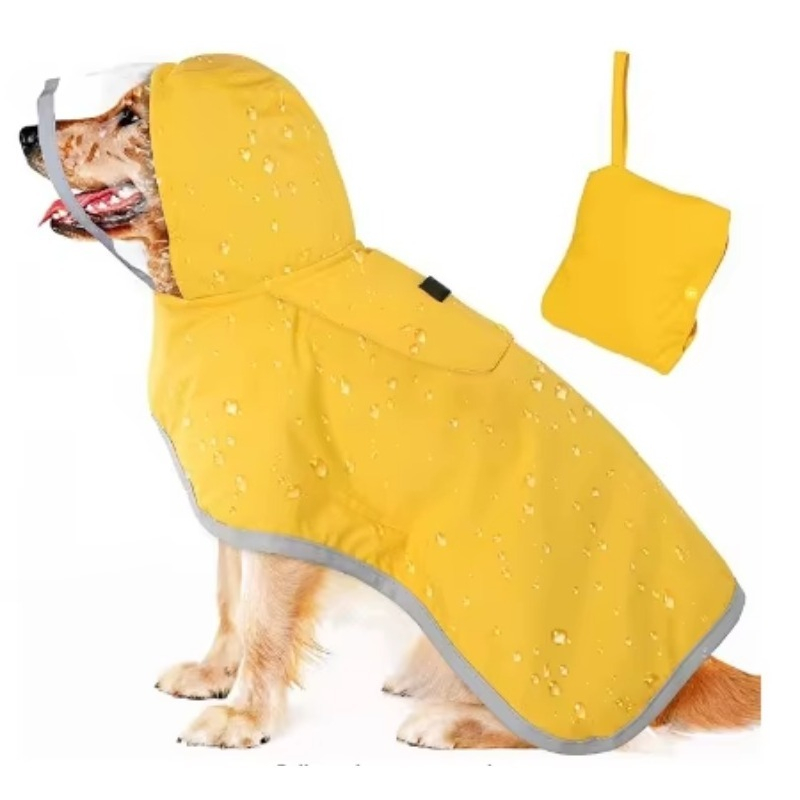Custom Printed Reflective Dog  - Dog Raincoat ulasan dan harga
