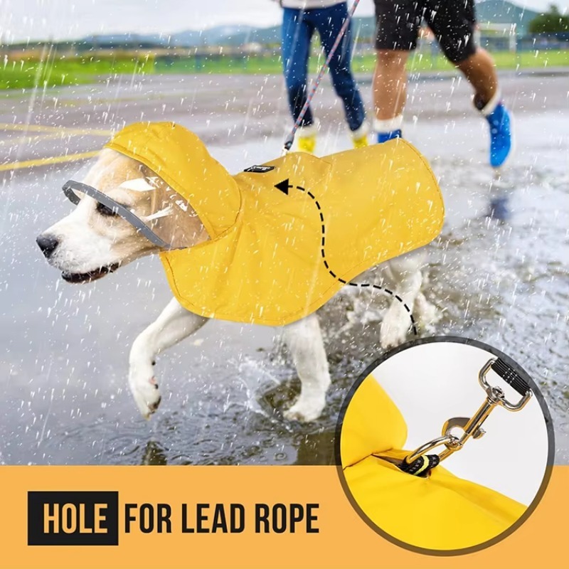 Custom Printed Reflective Dog  - Dog Raincoat ulasan dan harga