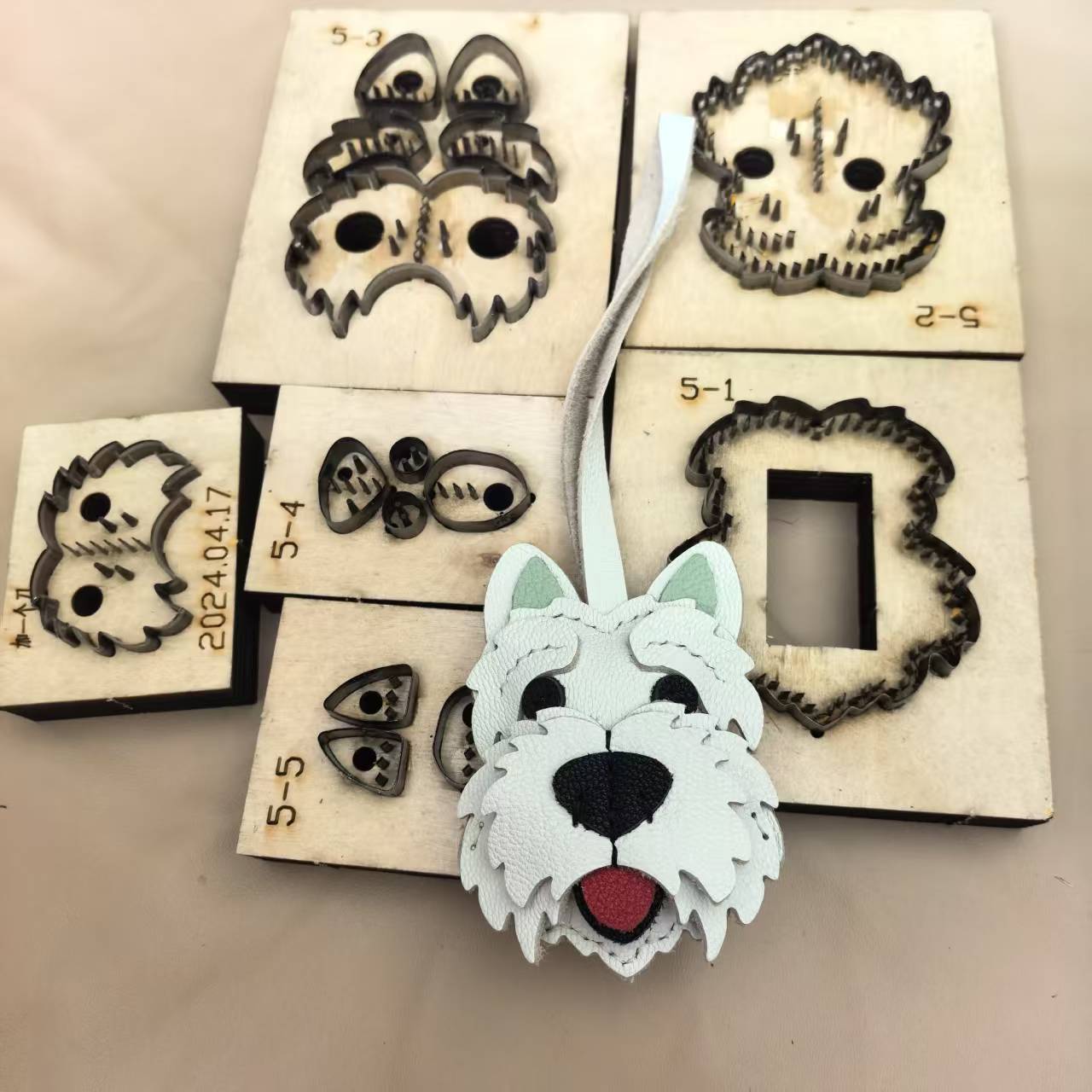 Wooden Cutting Die, Cute Westi - Dog Raincoat ulasan dan harga