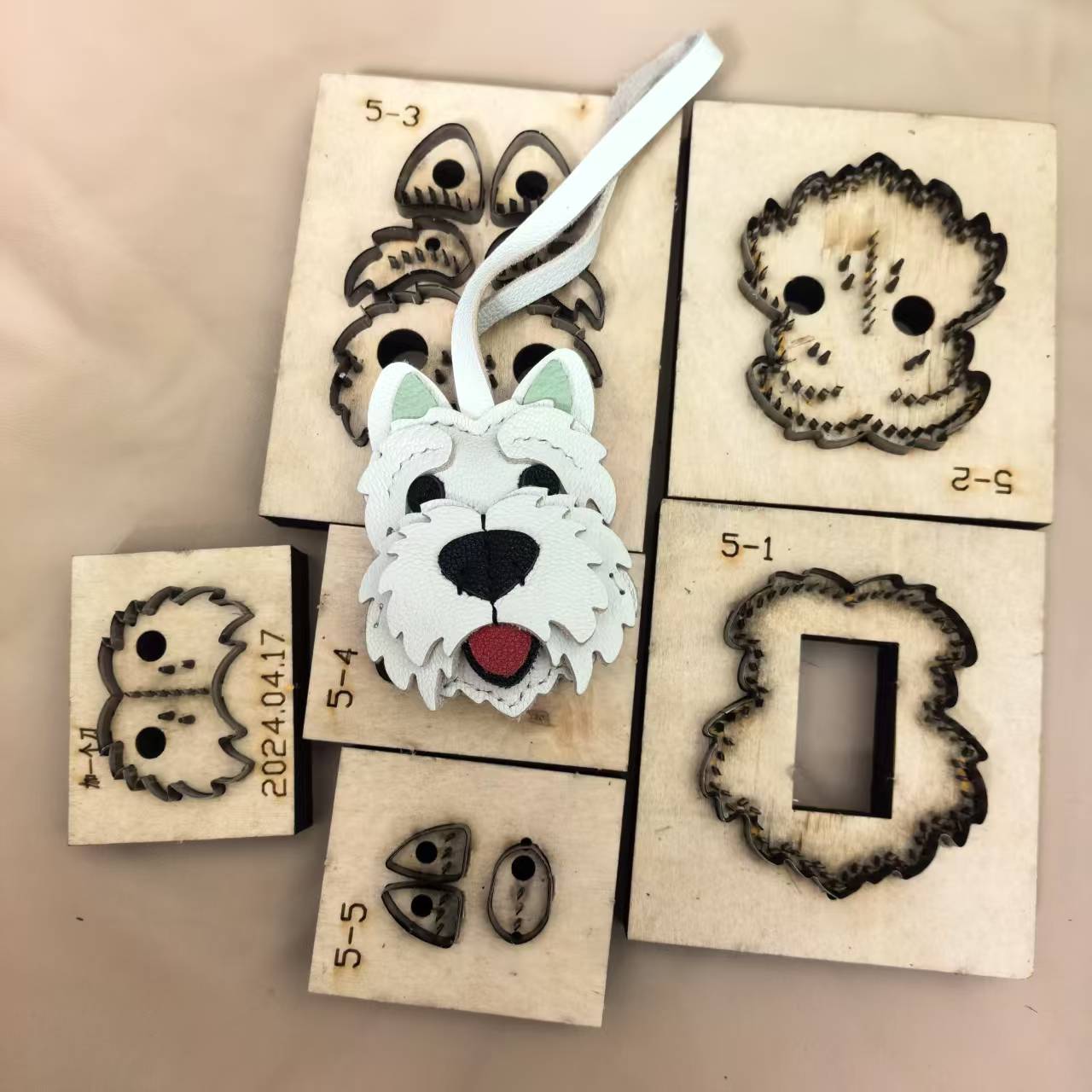 Wooden Cutting Die, Cute Westi - Dog Raincoat ulasan dan harga