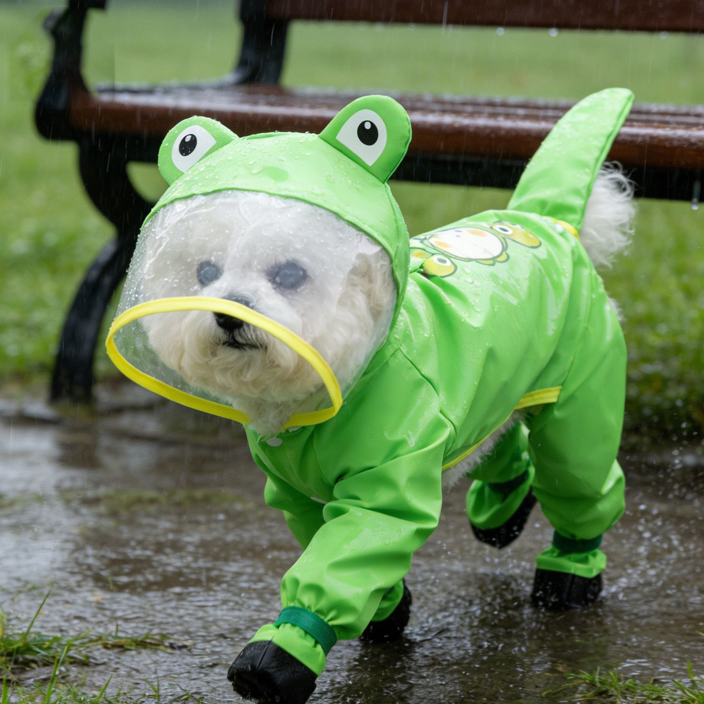 Four Leg Full Coverage Waterpr - Dog Raincoat ulasan dan harga