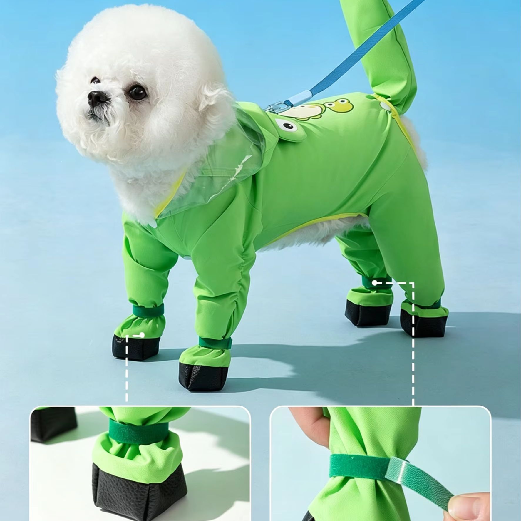 Four Leg Full Coverage Waterpr - Dog Raincoat ulasan dan harga