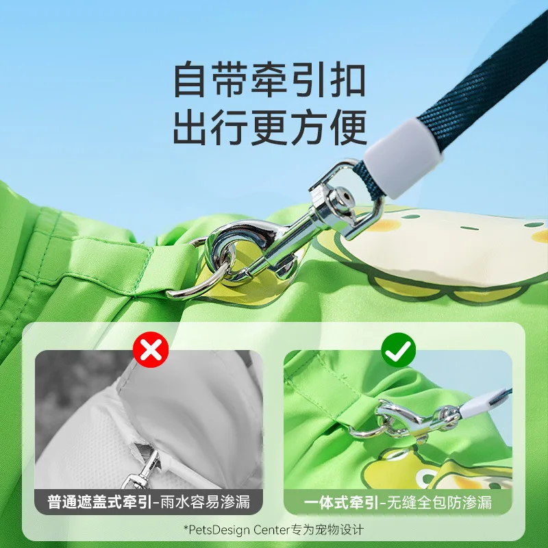 Puppy Dog with Feet Poncho All - Dog Raincoat ulasan dan harga