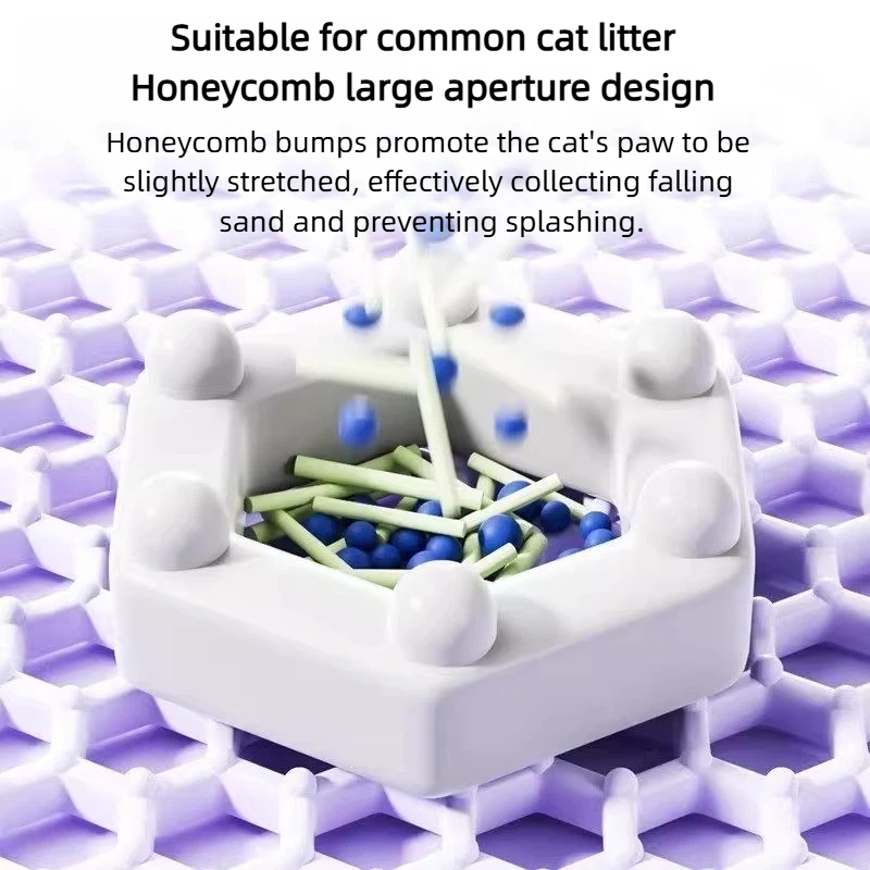 Purple Cat Litter Mat Double L - Cat Litter Mat ulasan dan harga