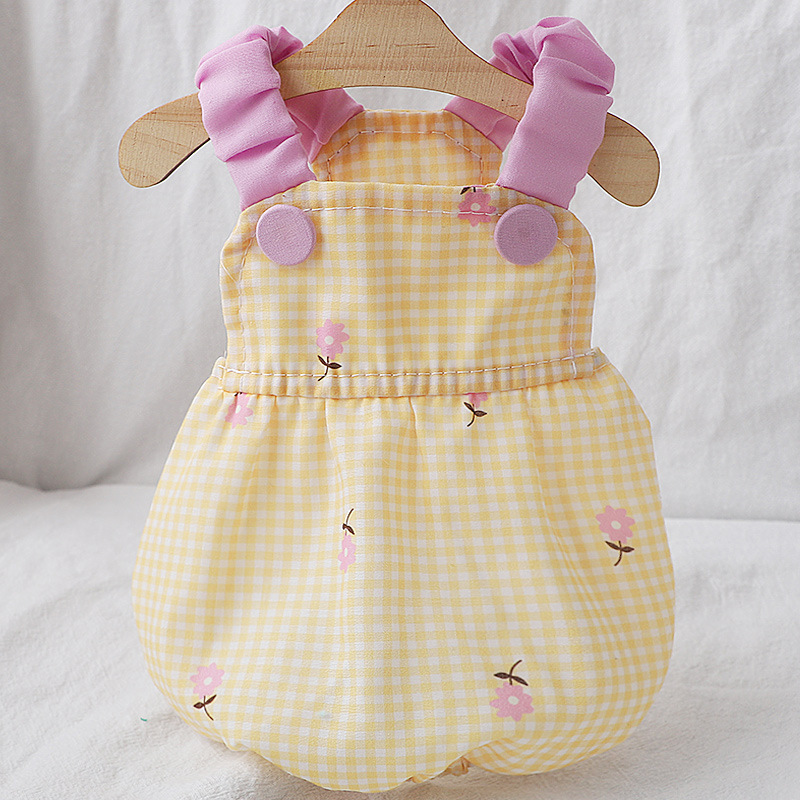 Yellow Flower Pet Dog Dress fo - Pet Supplies York ulasan dan harga