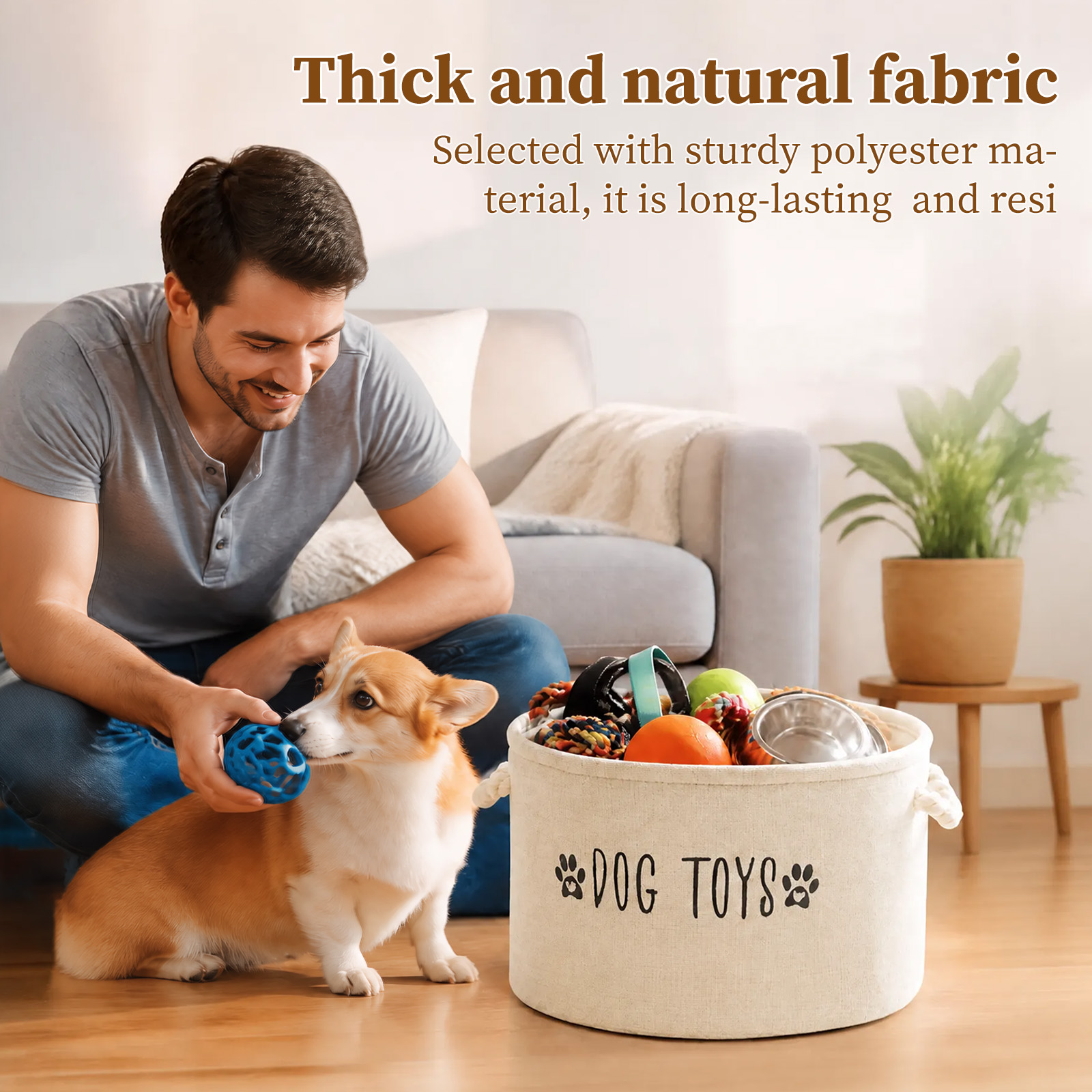 Pet Toy Storage Basket Dog Cat - Pet Supplies Plus ulasan dan harga