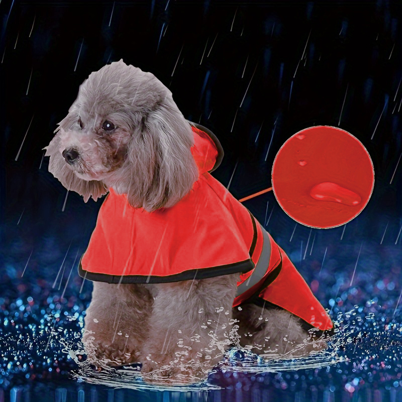 Spring Summer Waterproof Refle - Dog Raincoat ulasan dan harga